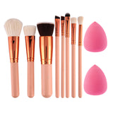 8Pcs Rose Gold Makeup Brushes