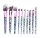 Purple Makeup Brushes Set